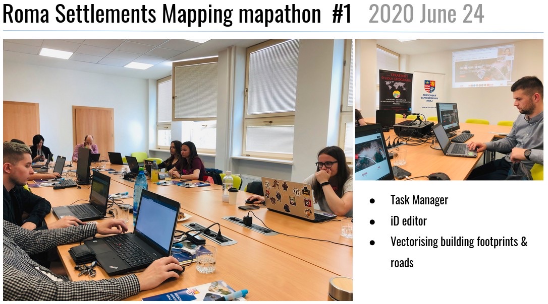 Roma Settlements Mapping Mapathon #1 — June 24, 2020, Prešov Region